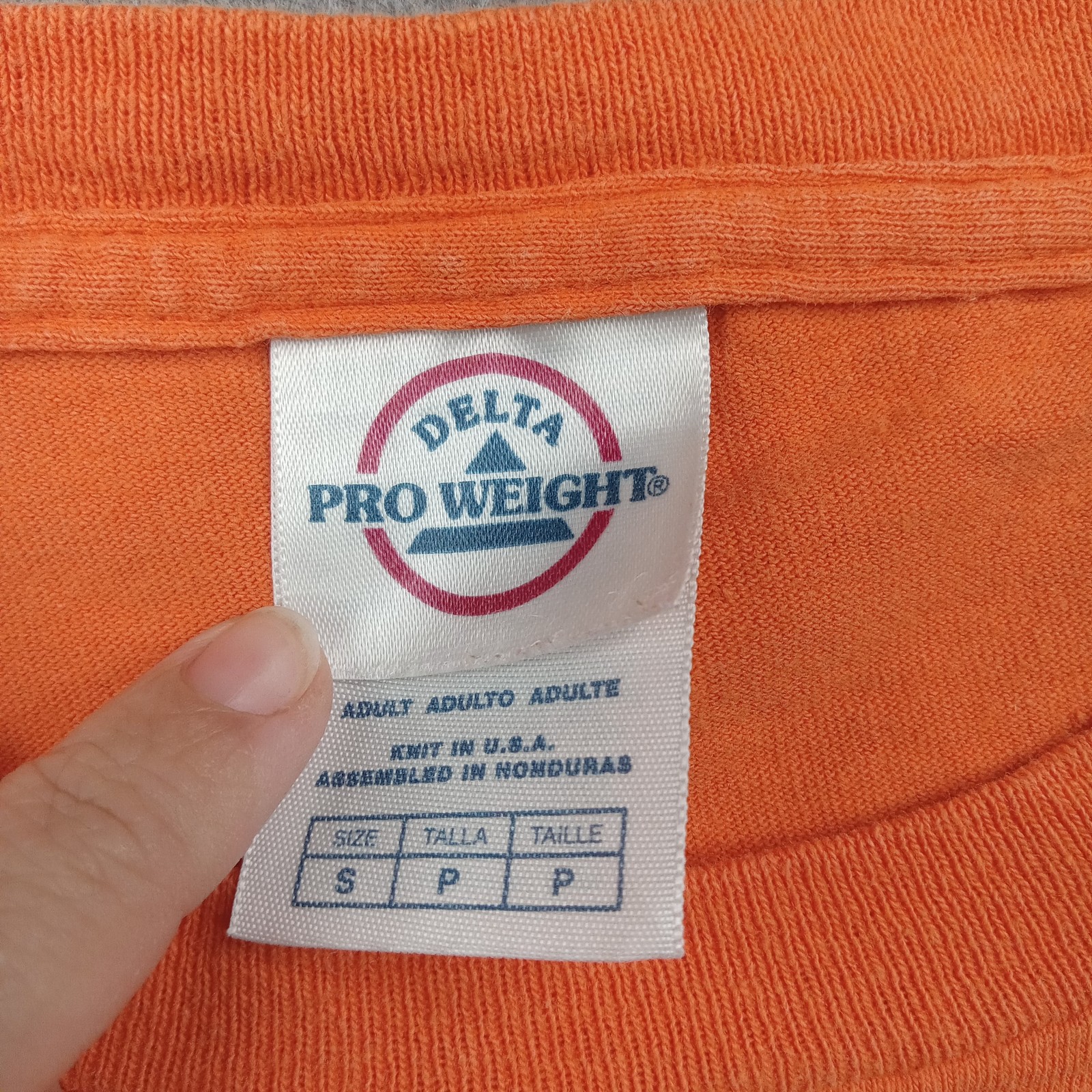 Delta Shirt Mens Small Orange Honoring Tradition 1926-2007 Native Graphic Tee gallery