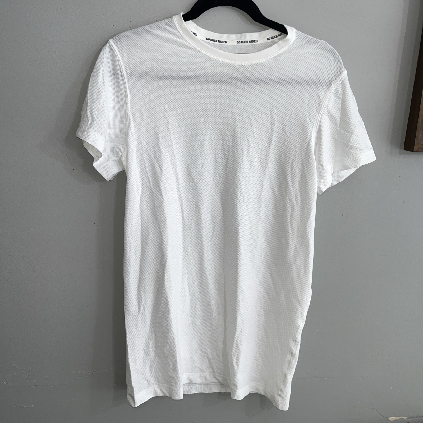 Duluth Trading Co White Go Buck Naked Undershirt Sz Sm Nylon/Spandex