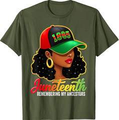 Juneteenth Remembering My Ancestors Black Women Juneteenth T-Shirt