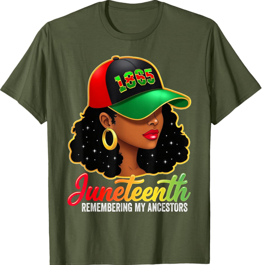 Juneteenth Remembering My Ancestors Black Women Juneteenth T-Shirt gallery
