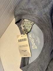Duluth Men’s Shirt Amachillo Cooling Crewneck Short Sleeve Gray Blue Size L New