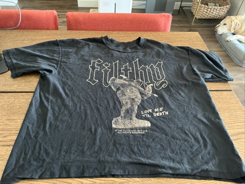 The Filthy Project Graphic T-Shirt Love Me Til Death Menswear Streetwear – READ