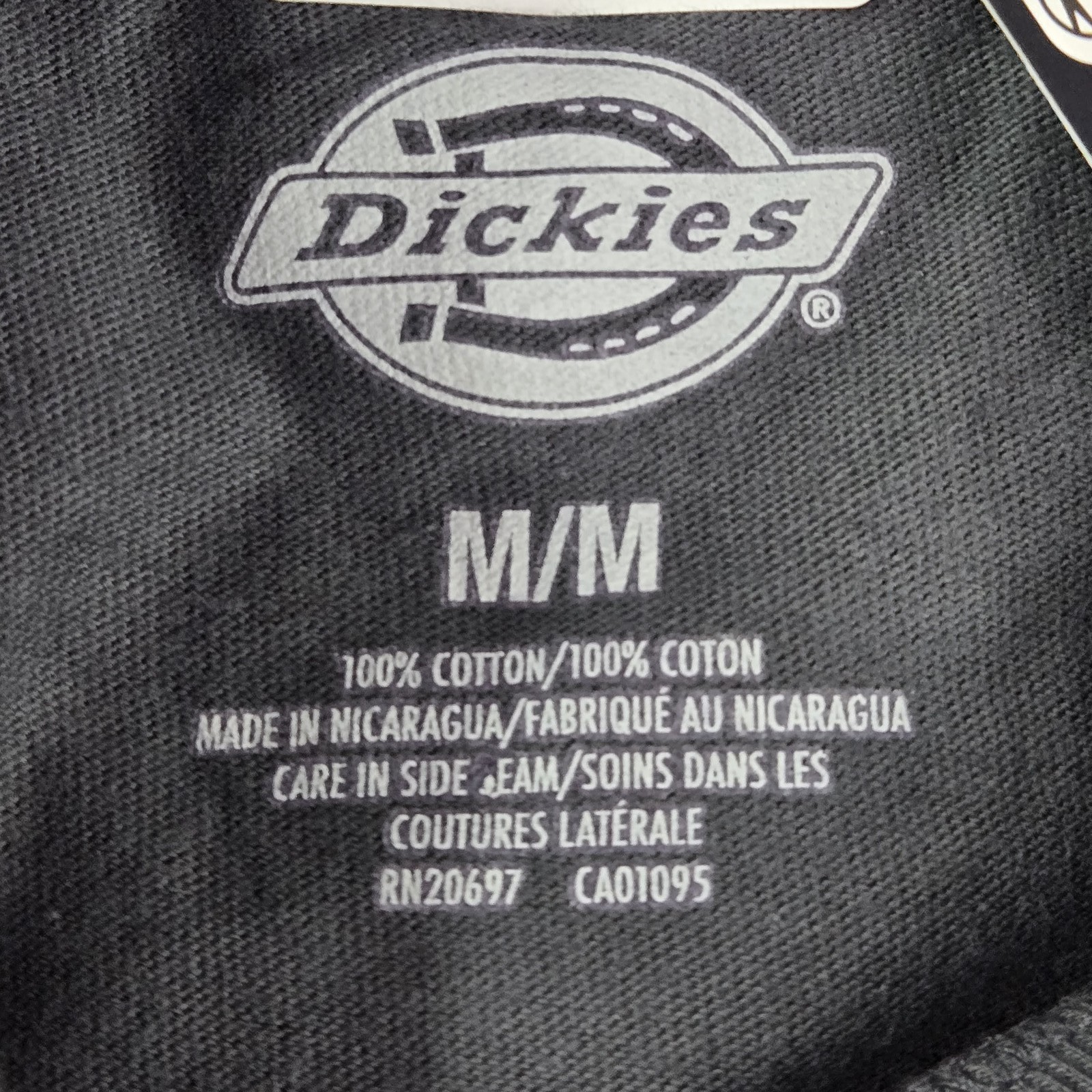 Dickies Men Shirt M Gray Camo Logo Graphic Print Short Sleeve Crew Neck NWT gallery