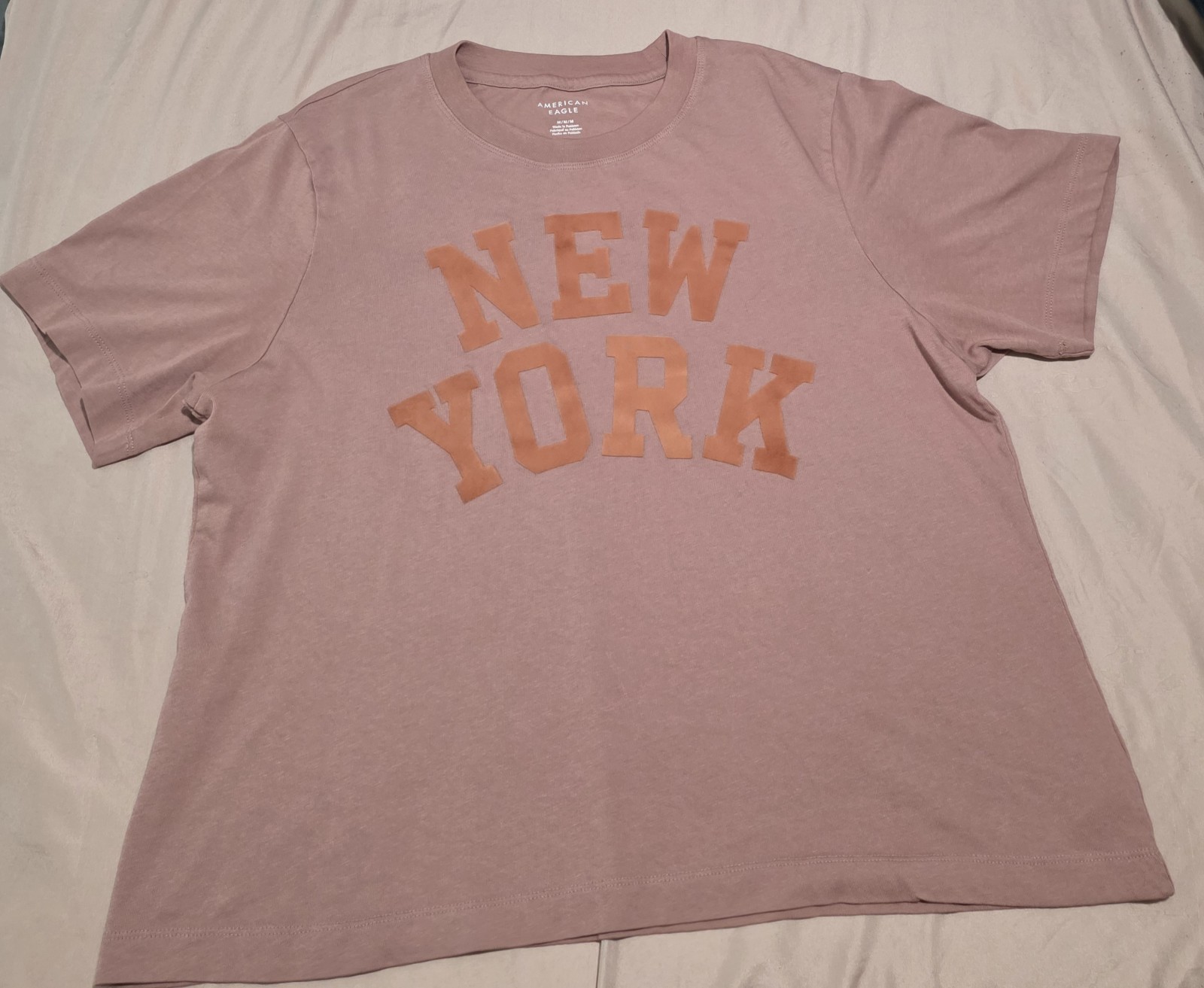 American Eagle Men’s Pink New York Graphic Crew Neck Short Sleeve T-Shirt M gallery