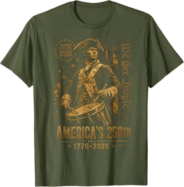 America's 250th Anniversary Revolutionary Soldiers Patriotic T-Shirt gallery