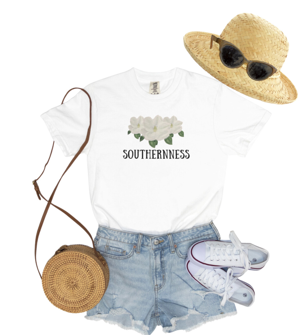 cute Magnolia Magnolias Southern Women Flowers Flower T-shirt Women's Unisex Tee gallery