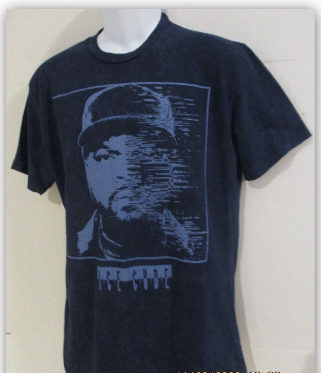 Ice Cube picture Blue Print t-shirt short sleeve crewneck cotton/Poly S M L XL gallery