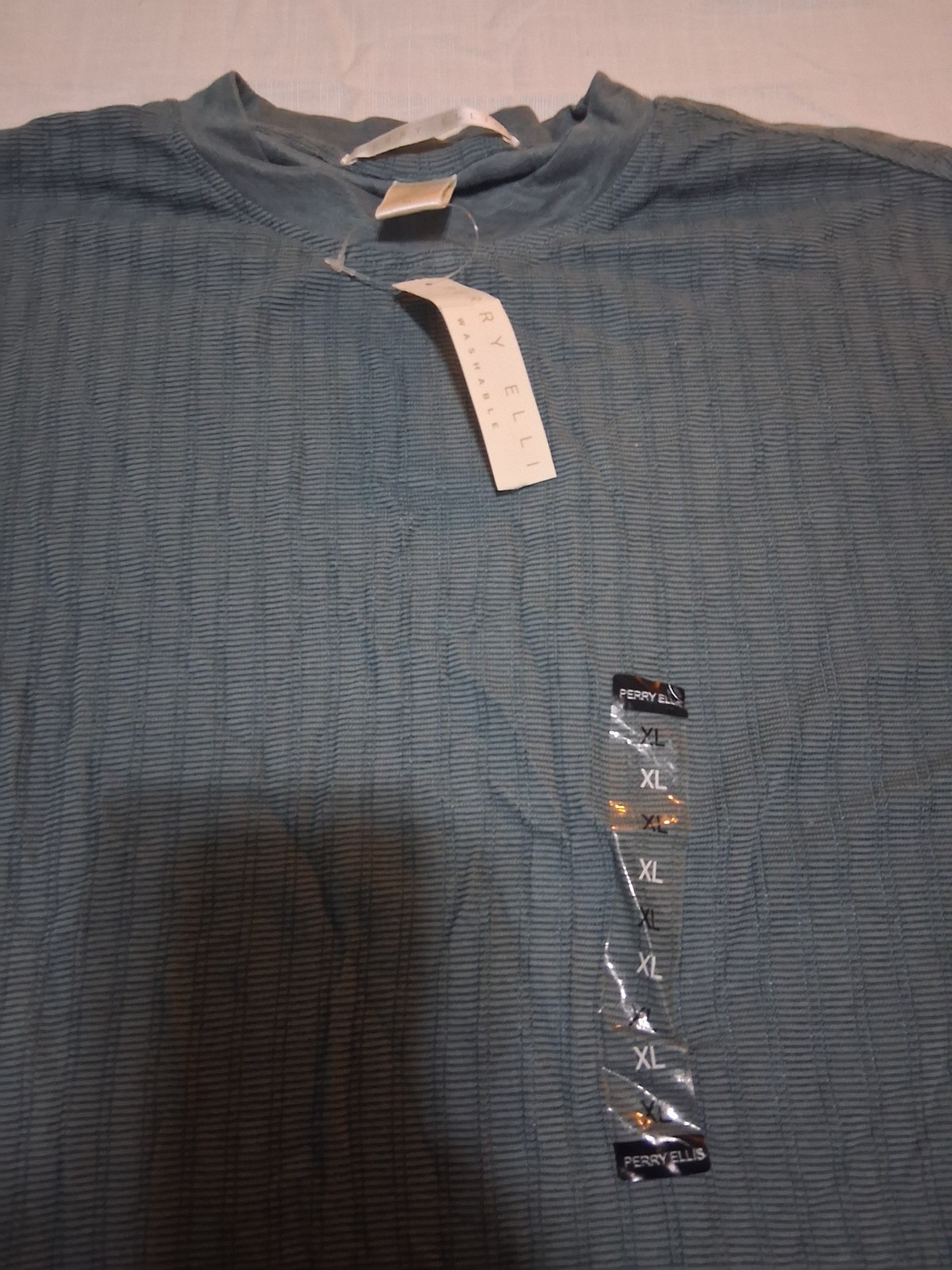 Perry Ellis 100% Cotton Short Sleeve Shirt Size XL gallery