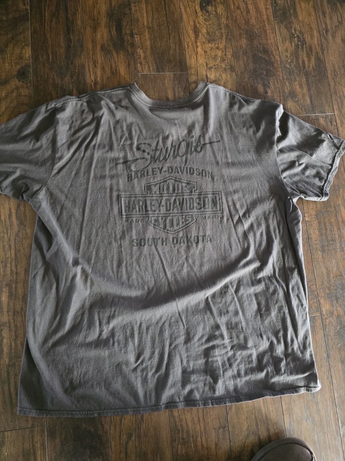 Harley Davidson Sturgis 75th Anniversary T Shirt Gray 3XLT. See Measurements gallery
