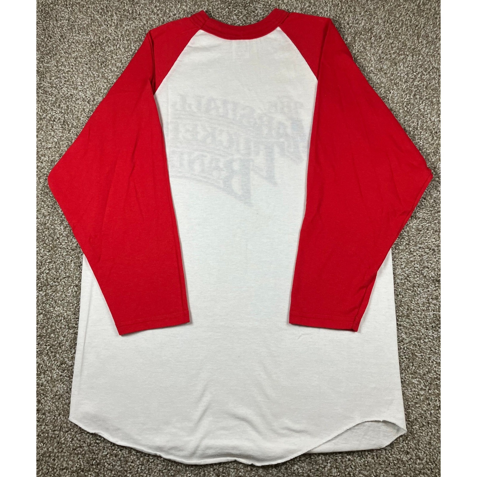 Augusta Sportswear The Marshall Tucker Band Raglan Baseball Tee Red White Mens M gallery
