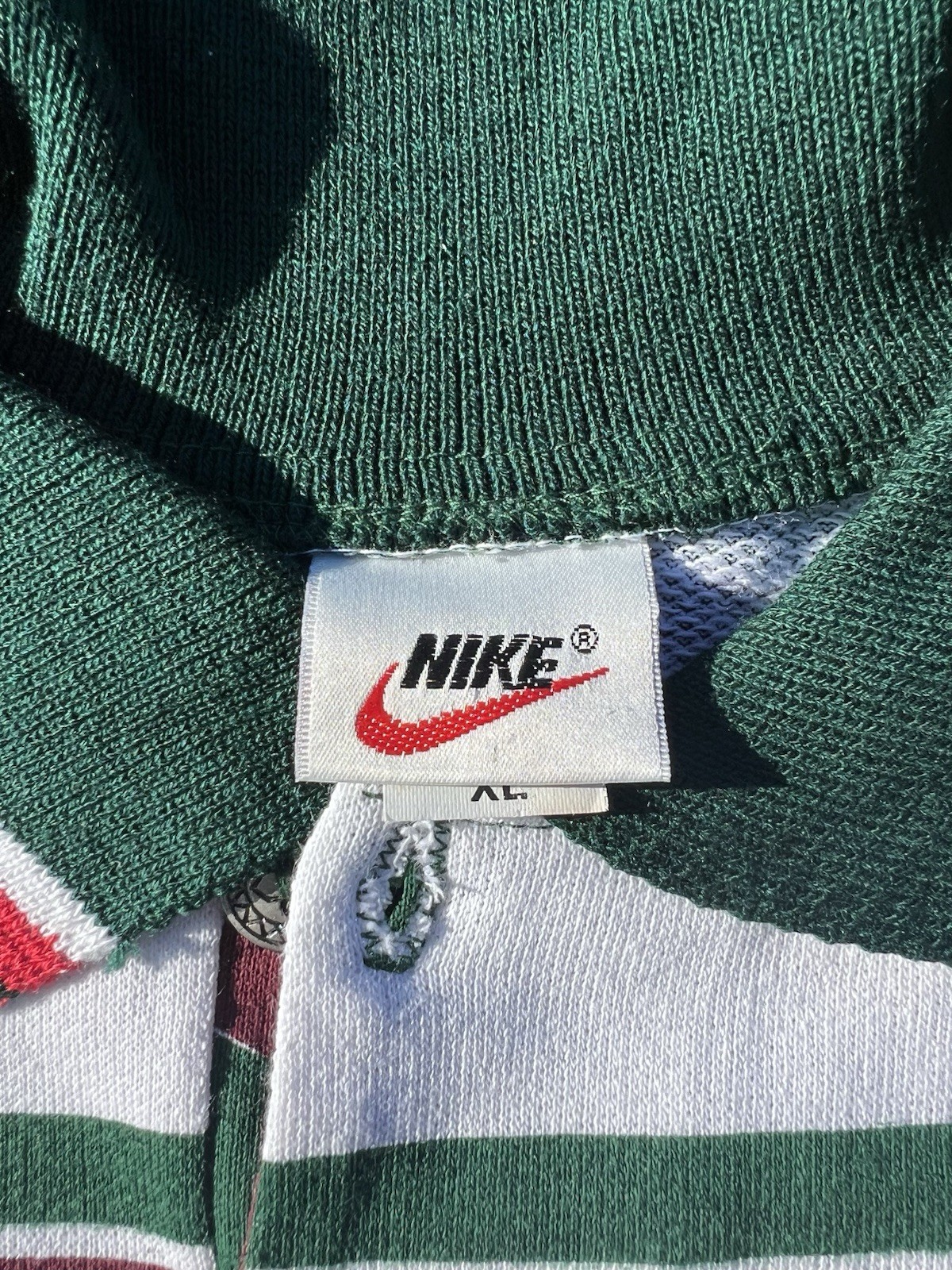 VTG 90s Nike Team Sports AOP Polo Shirt XL Made USA Nike Air Rare gallery