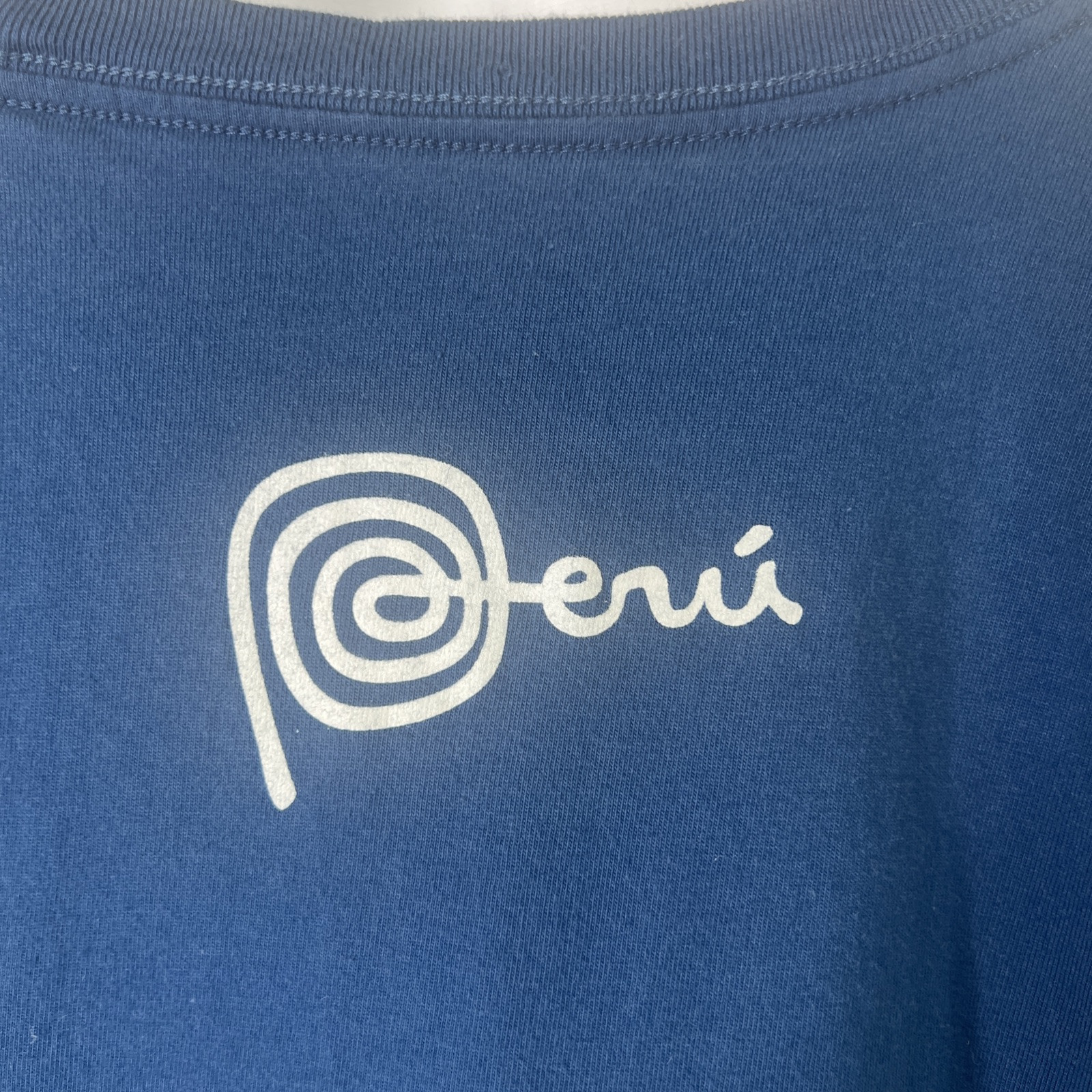 Peru Logo Blue T-Shirt Men’s Cowritten & Animal Logo Tee gallery