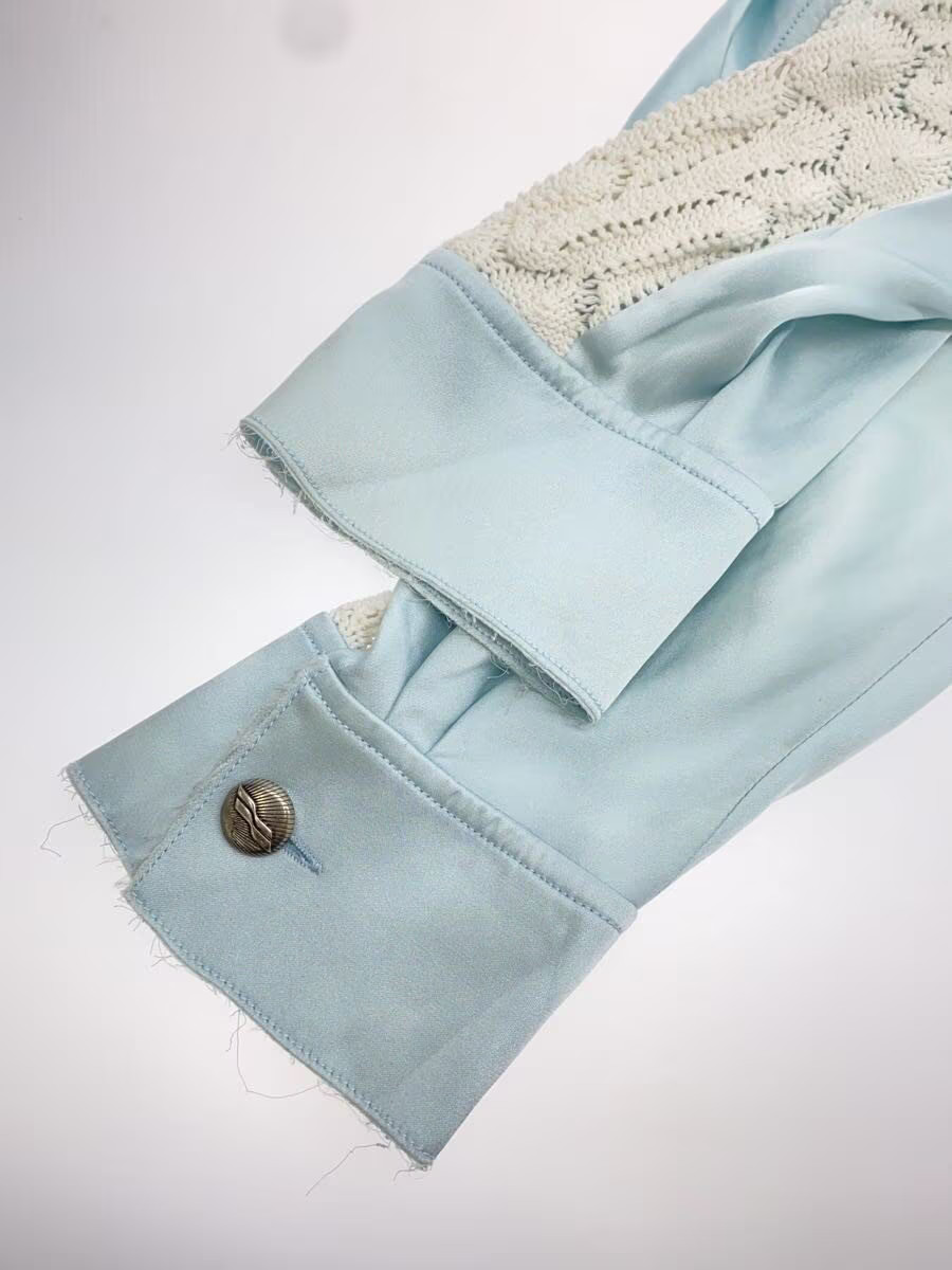 WE11DONE Long Sleeve Shirt M BLU wD BL0 21 122 M BL gallery