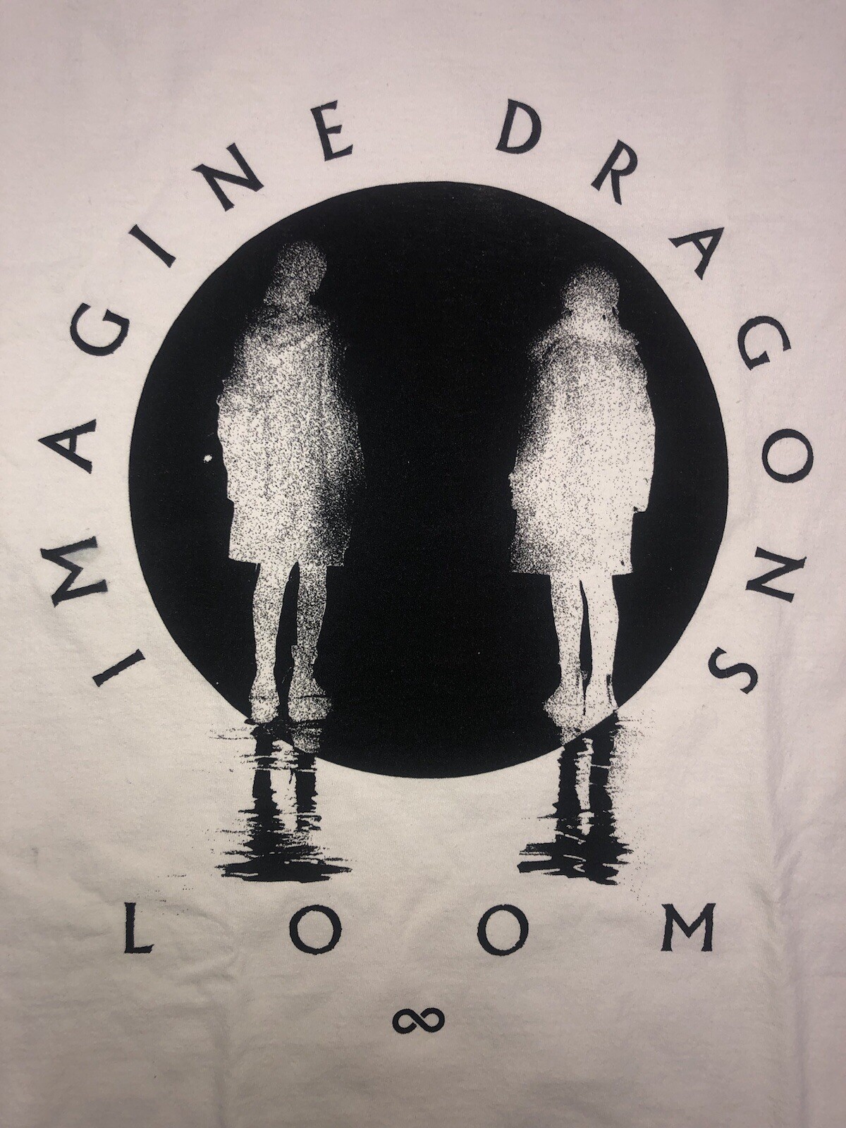 Imagine Dragons T Shirt XXL Cream LOOM World Tour 2024 Merch NEW *flaw gallery
