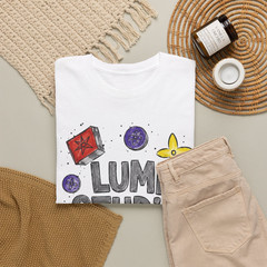 Lumi Studio Hand Drawn Fashion Pattern Graphic T-Shirt