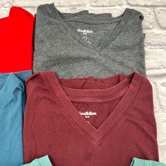 Goodfellow & Co Mens T-Shirt Bundle Size L Lot of 6 V-Neck Crew Neck Multi Color