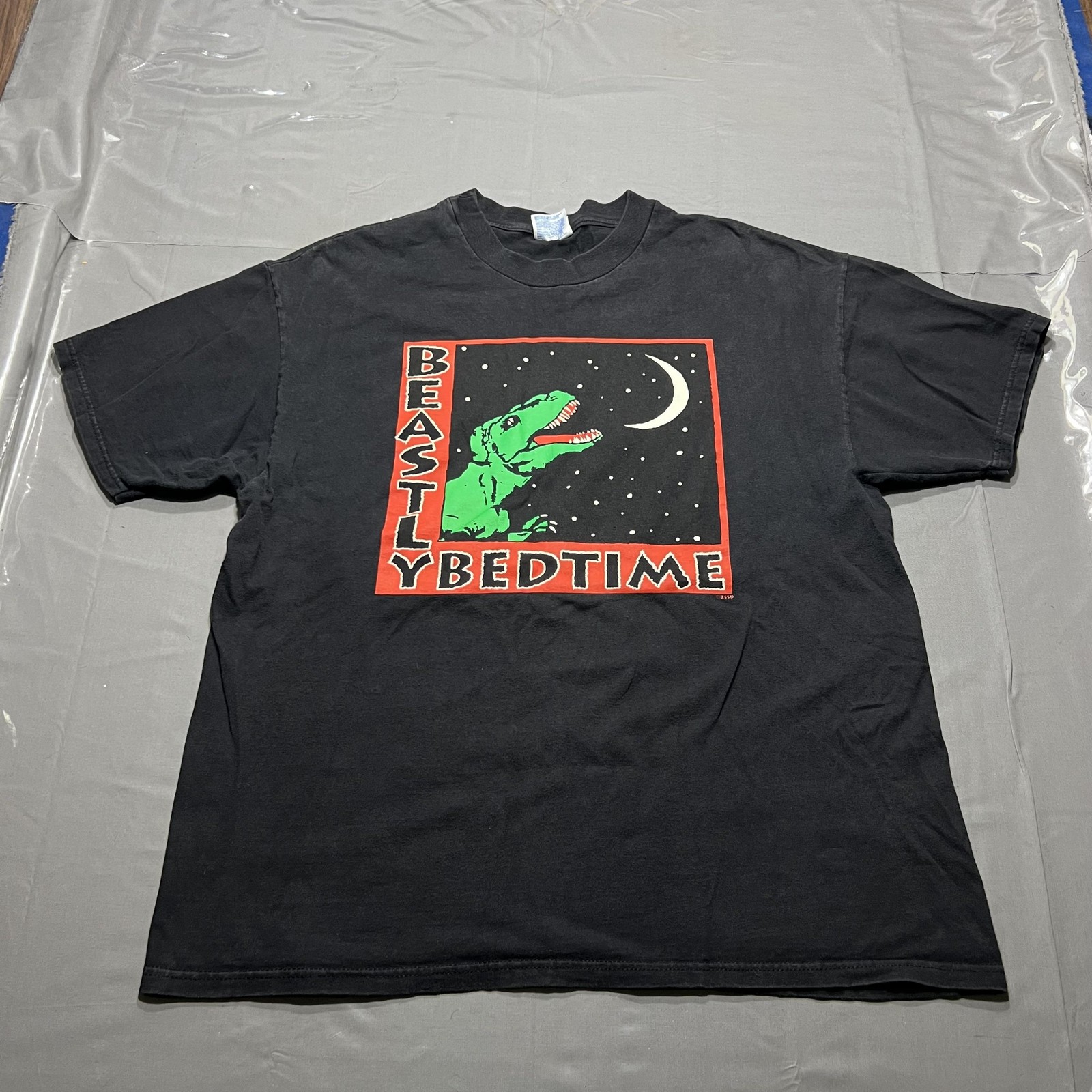 Hanes Shirt Mens XL Black Beastly Bedtime Dino San Diego Wild Animal Park Tee gallery