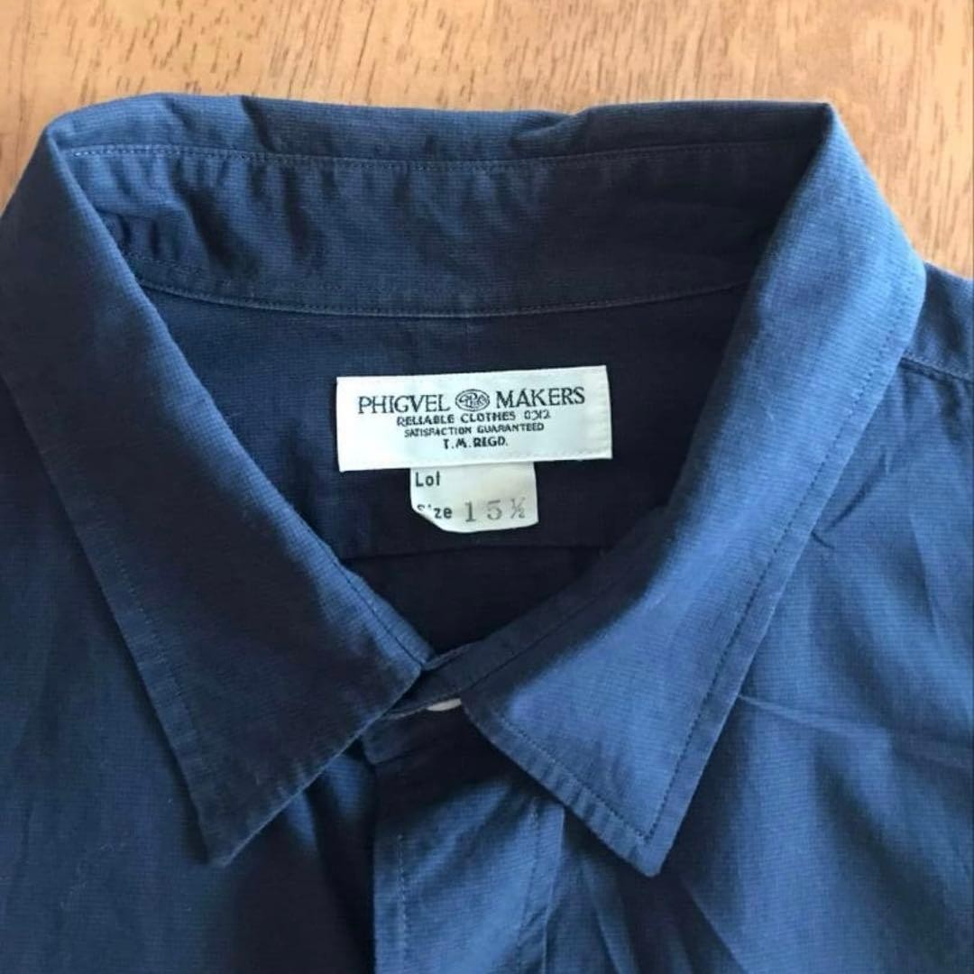 PHIGVEL Regular Collar Dress Shirt Size 2 Carbon Color Used gallery
