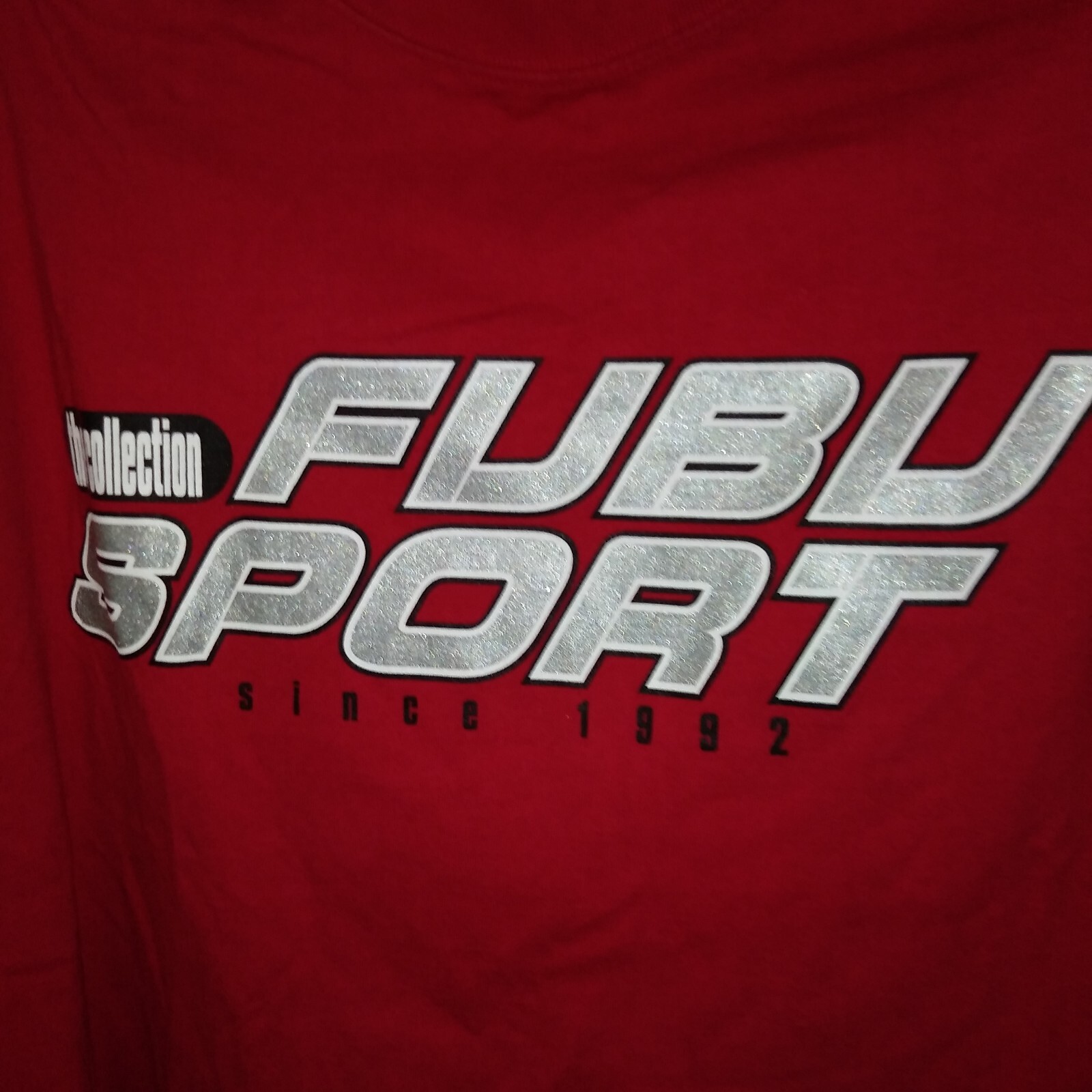 Fubu Old School Mens Hvy T Shirt Size XL See Measurement (Big) Sport Col. Red gallery