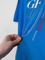Gianfranco Ferre Beachwear Men’s Graphic Print Blue Luxury T-Shirt Tee 54 / L