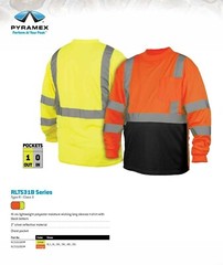 HI VIS ANSI CLASS 3 REFLECTIVE LONG SLEEVE ROAD WORK VISIBILITY SAFETY T SHIRT