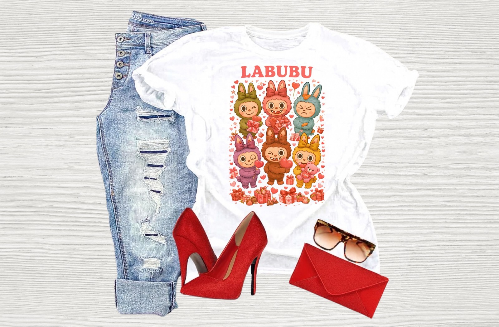 Spring Fantasy Fashion Week Romantic Love Heart Kawaii Cute Womens Graphic Tee gallery