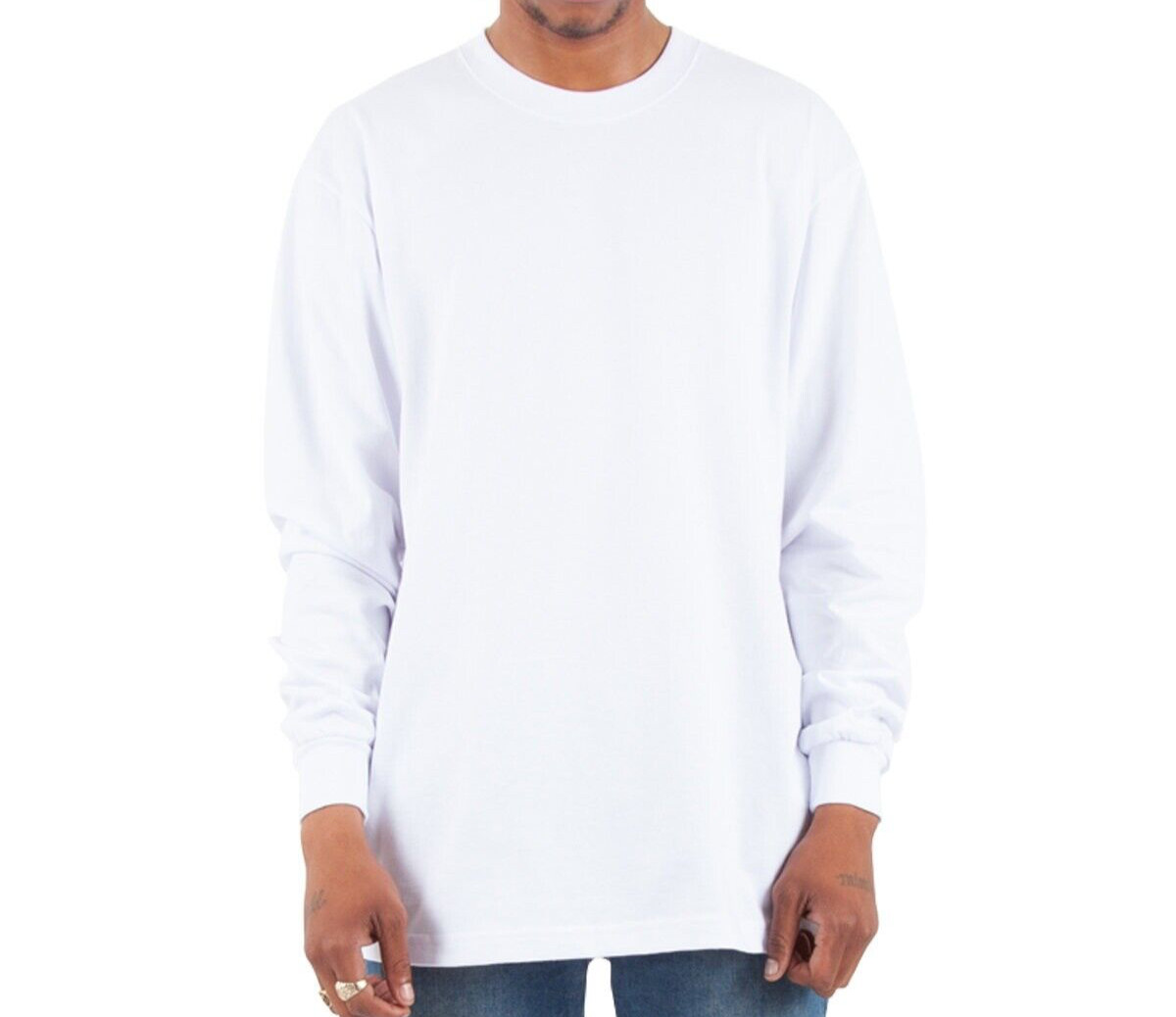Shaka Wear Max Heavyweight Long-Sleeve T-Shirt Plain Crewneck Tee New S-5XL gallery