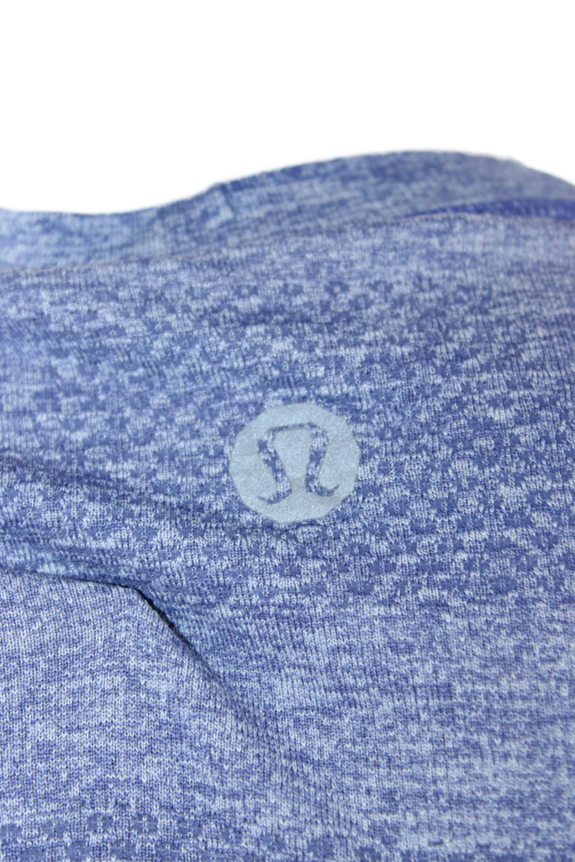 Lululemon Mens Blue Short Sleeve Crew Neck Polyester Nylon Blend T-Shirt Size M gallery