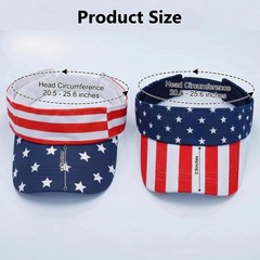 2-Pack American Flag Sun Visor Hat for Women & Men, 2026 World Cup USA Visor …