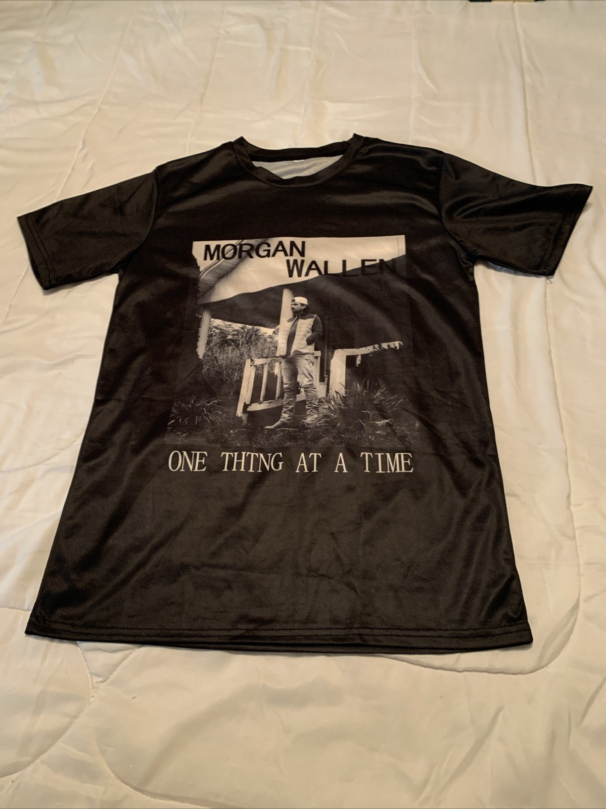 Morgan Wallen Shirt Mens Small Black One Thing At A Time Album Country Music A18 gallery