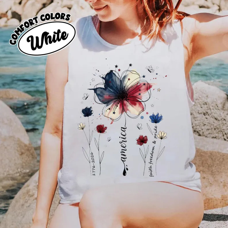 Comfort USA 250th Anniversary Tank Top Patriotic gallery