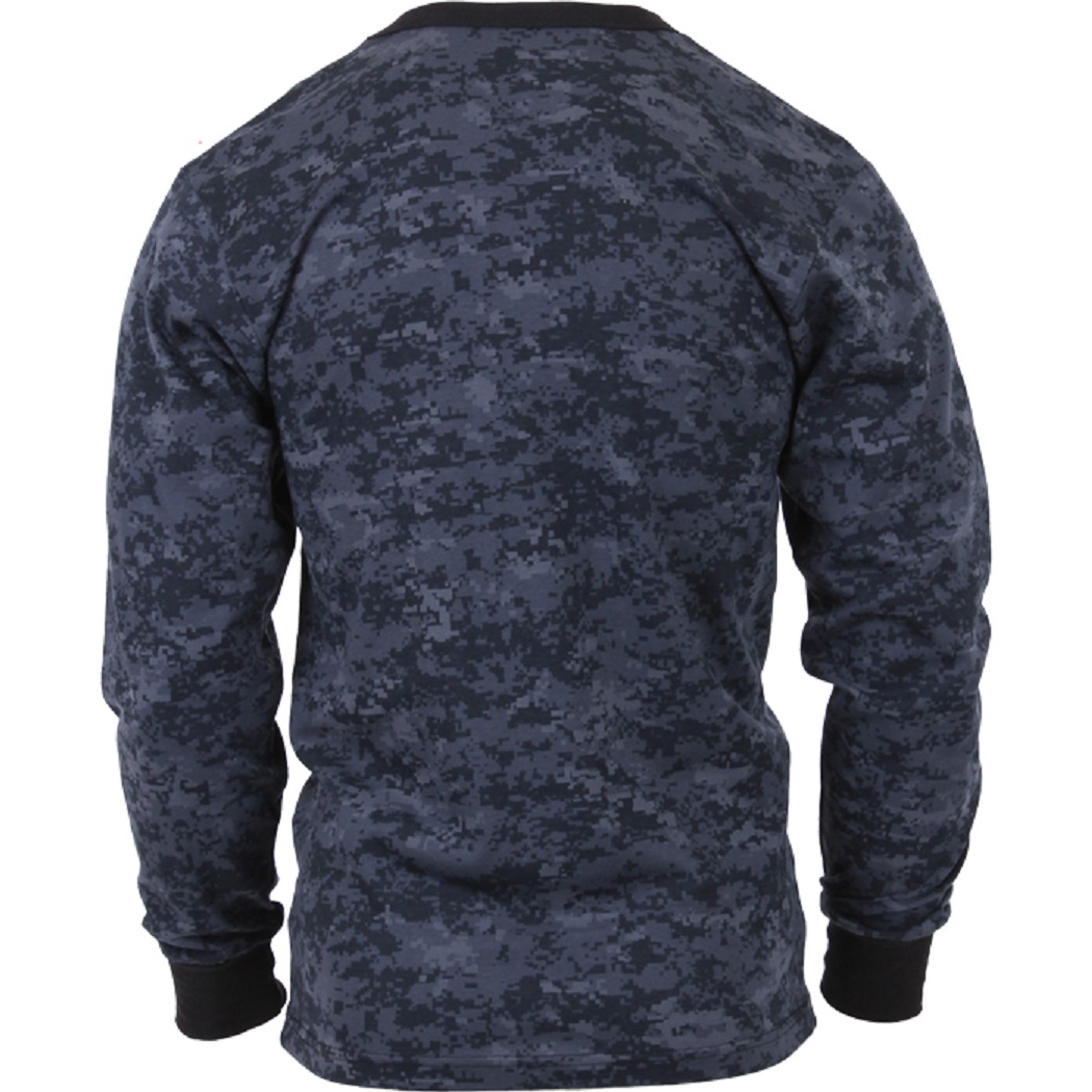 Midnite BLUE Digital Camo LONG SLEEVE T-Shirt US Navy Army USCG USAF Police SWAT gallery