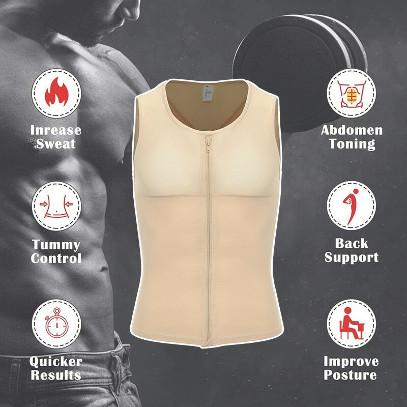 Fajas Para Hombres Faja Reductora De Hombre Men Body Shaper Tummy Control Tanks gallery