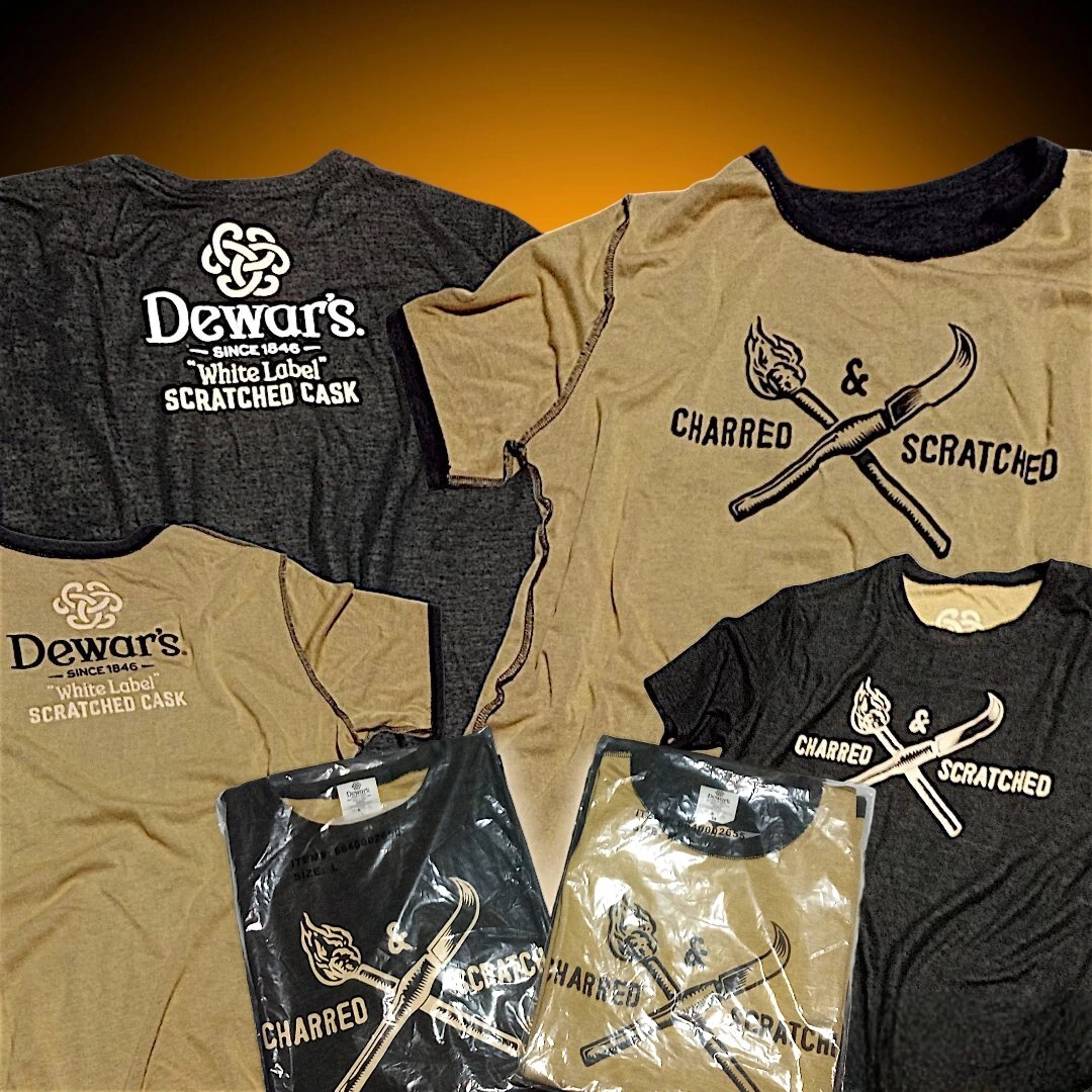 Dewar's High-End Gold & Black SS Reversible Crew Neck Luxury Knit Shirt M-L-XL gallery