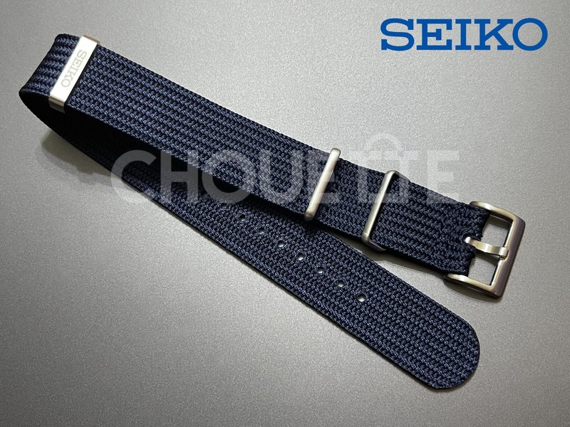 OEM SEIKO Prospex SLA055, SBDX049 Blue Seichu Fabric Strap L0N3016J0 with PINS