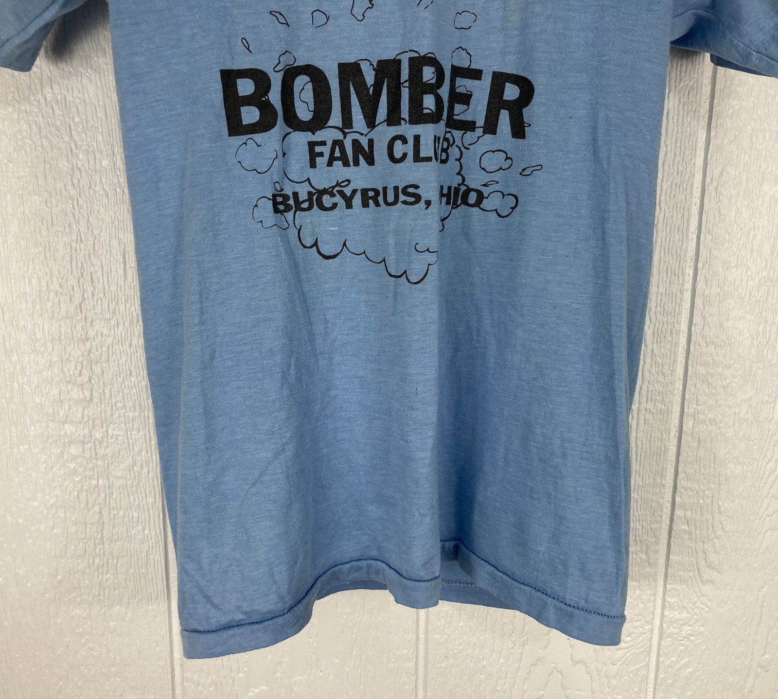 Vtg B17 Bomber Fan Club T Shirt Bucyrus Ohio Screen Stars Polycotton Small gallery