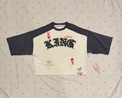 GUNZINII Denim & Co. King Playing Cards Graphic Raglan T-Shirt Men’s M