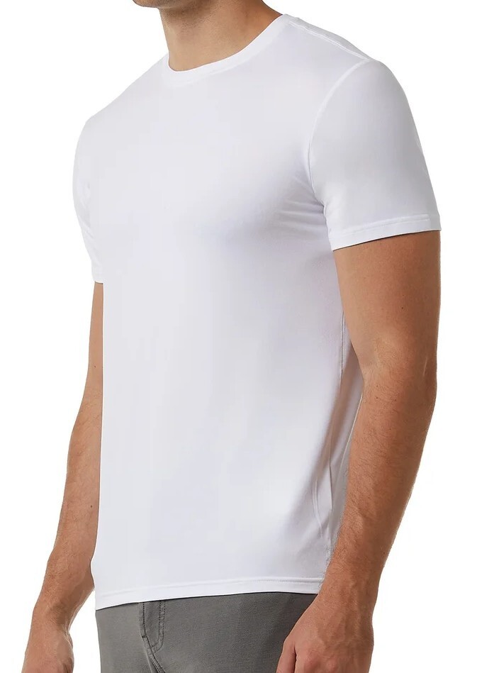 3 PACK - 32 DEGREES COOL MEN'S SHORT SLEEVE CREW NECK SHIRT BLACK OR WHITE gallery