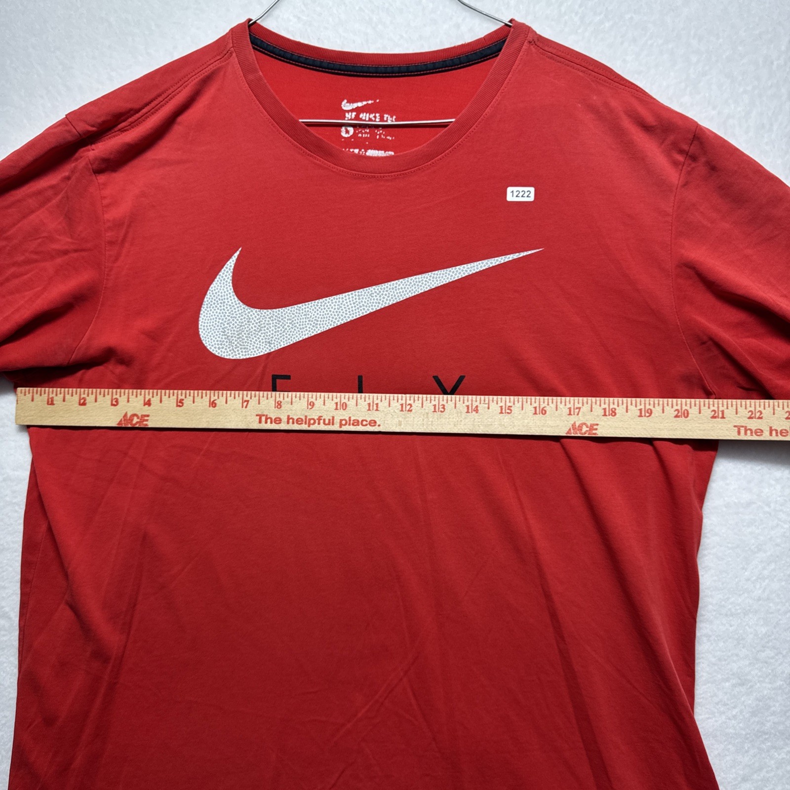 Nike Fly Shirt L Red Dri-FIT The Nike Tee Moisture Wicking Quick Drying gallery