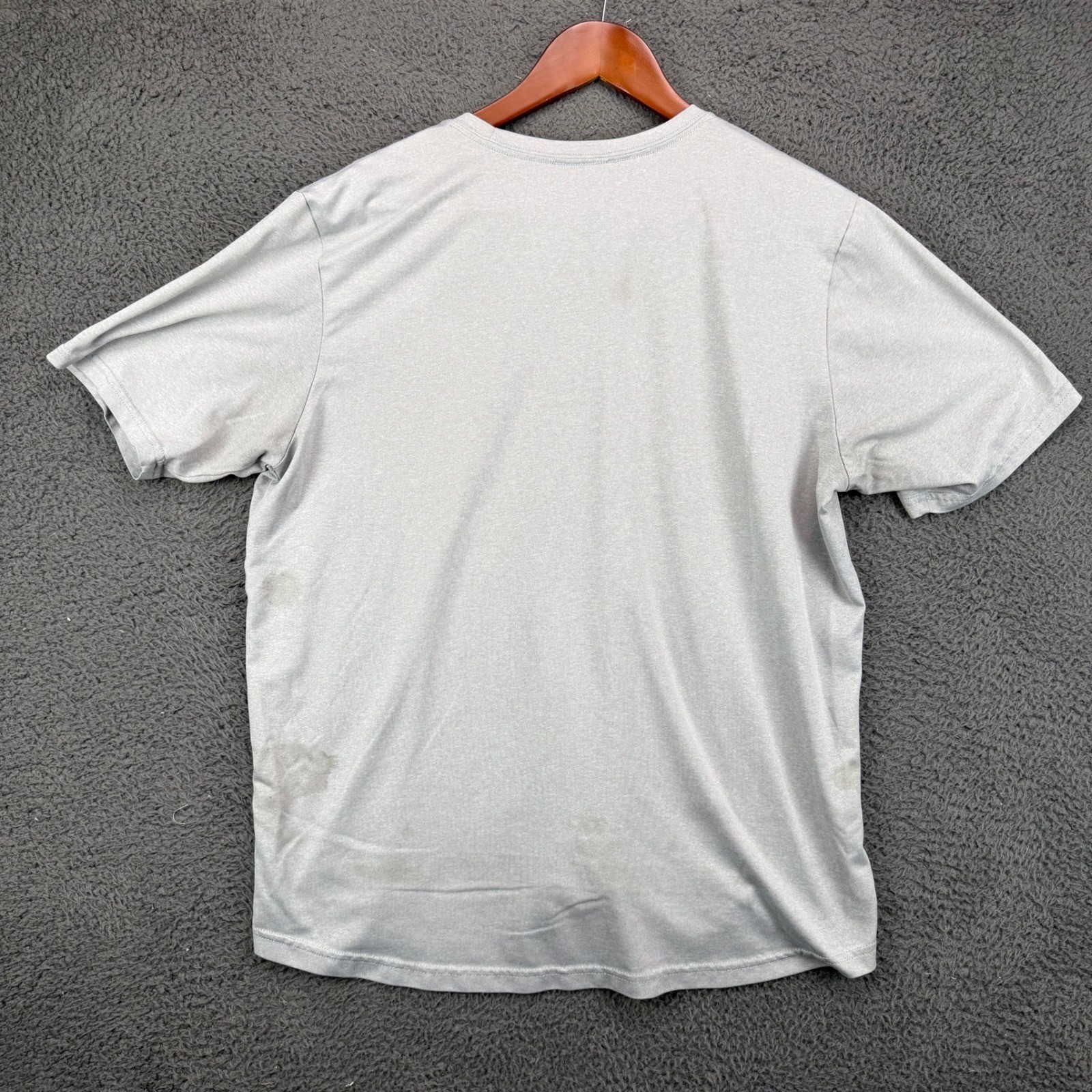 The North Face Mens FlashDry Short Sleeve T-Shirt Gray Logo Size L NF0A3L2E gallery