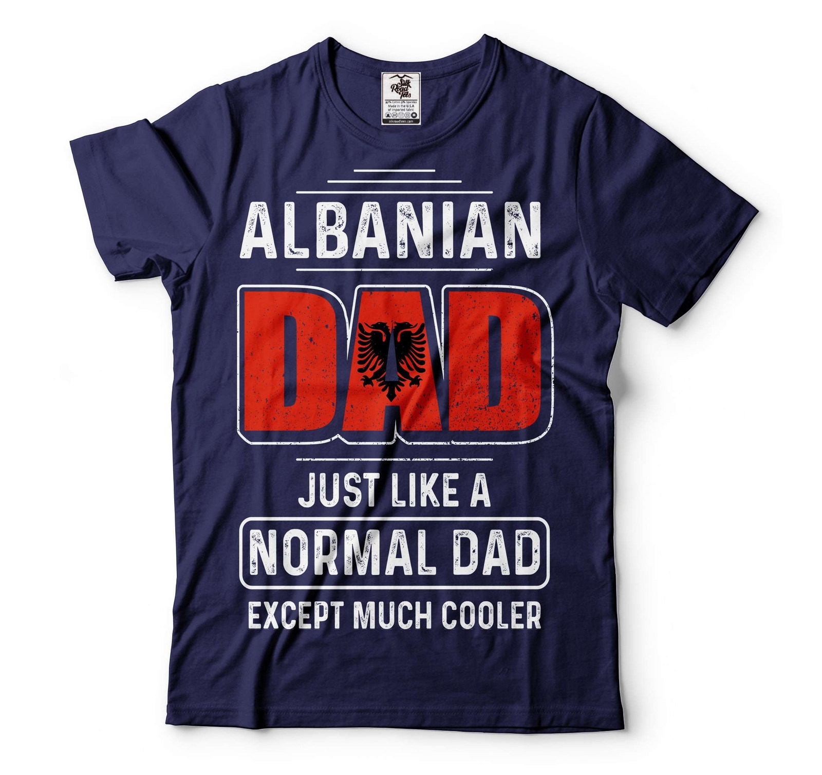 Mens Albanian Dad T-shirt Father's Day Gift Albanian Patriotic National Shirt gallery
