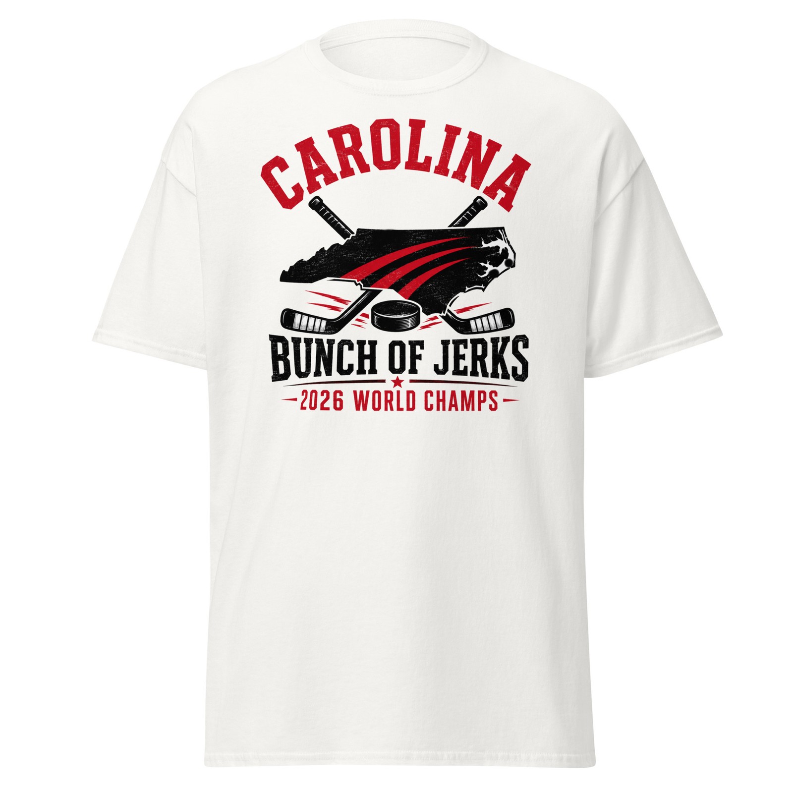 Carolina Hockey 2026 World Champs Bunch of Jerks Fan T-Shirt gallery