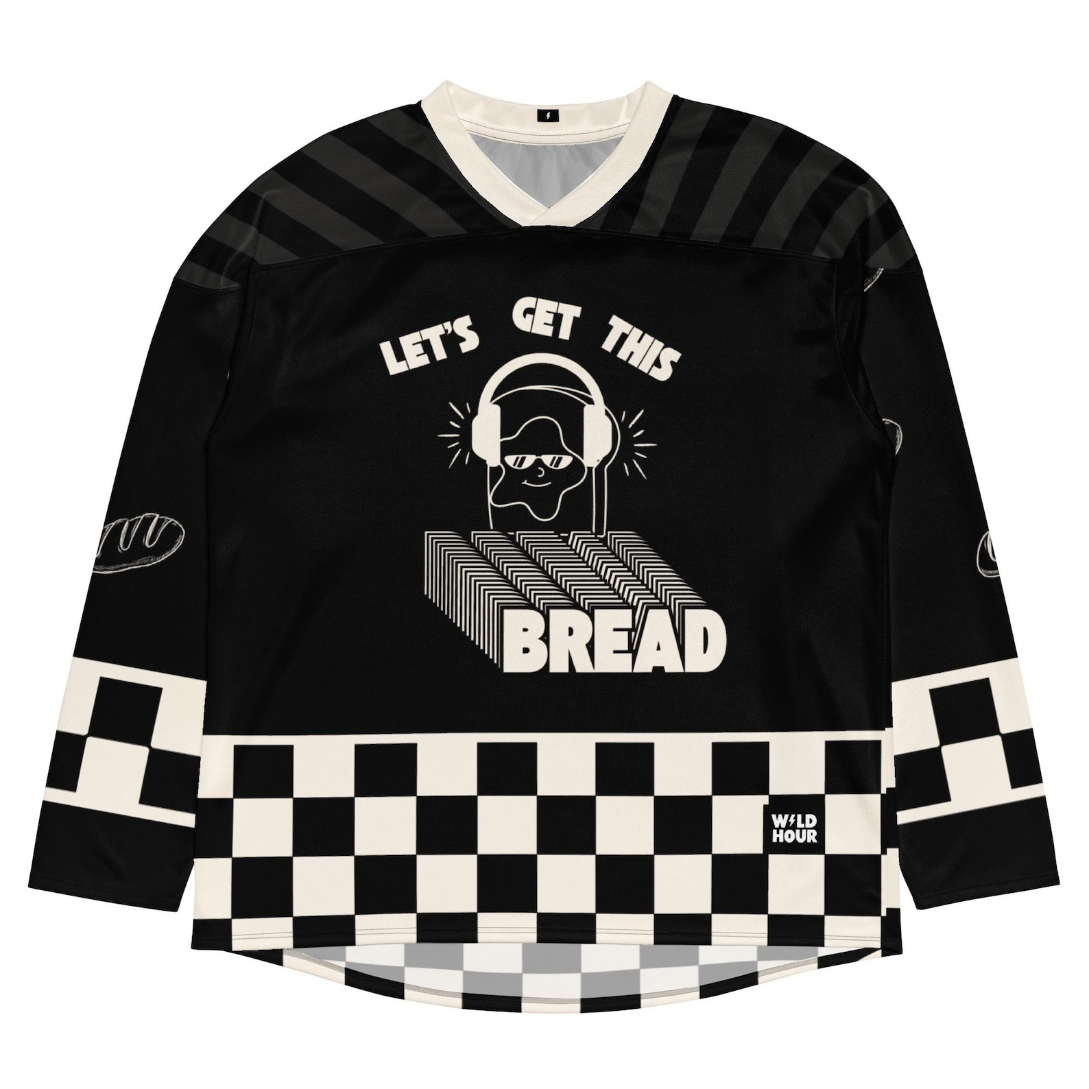 Rave Hockey Jersey Daily Bread Jersey EDM Merch Rave Merch Rave Outfits gallery