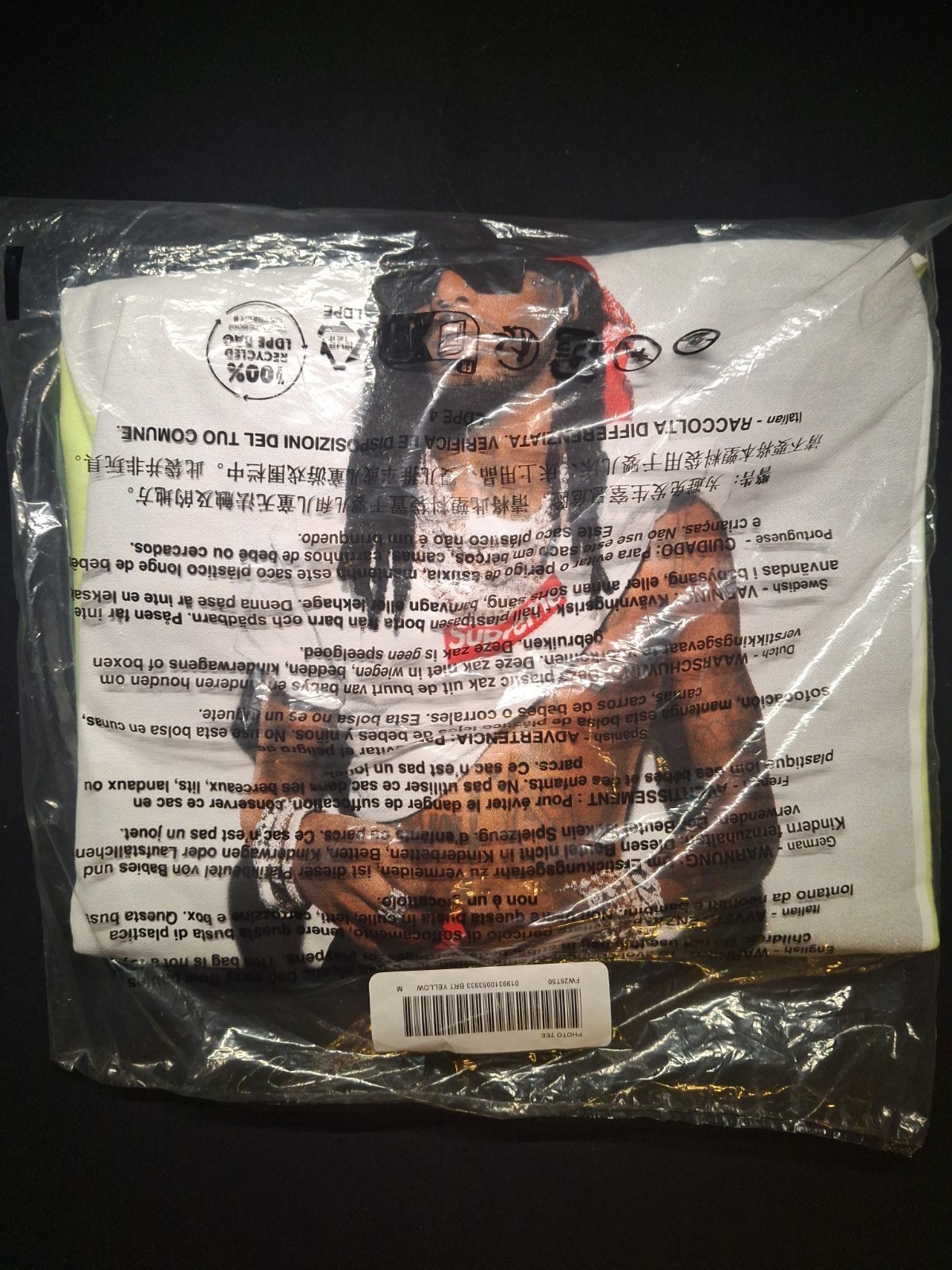Supreme Playboi Carti Tee Pale Green