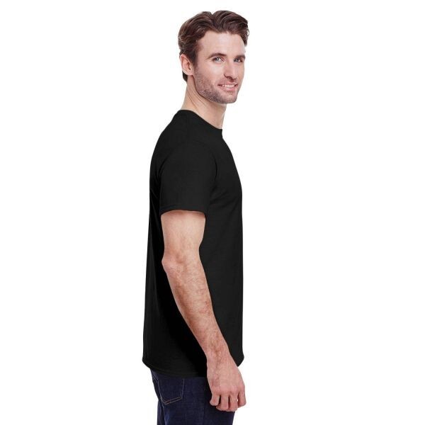 NEW LARGE Black Gildan Heavy Cotton 100% Cotton T-shirt G500 G5000 gallery