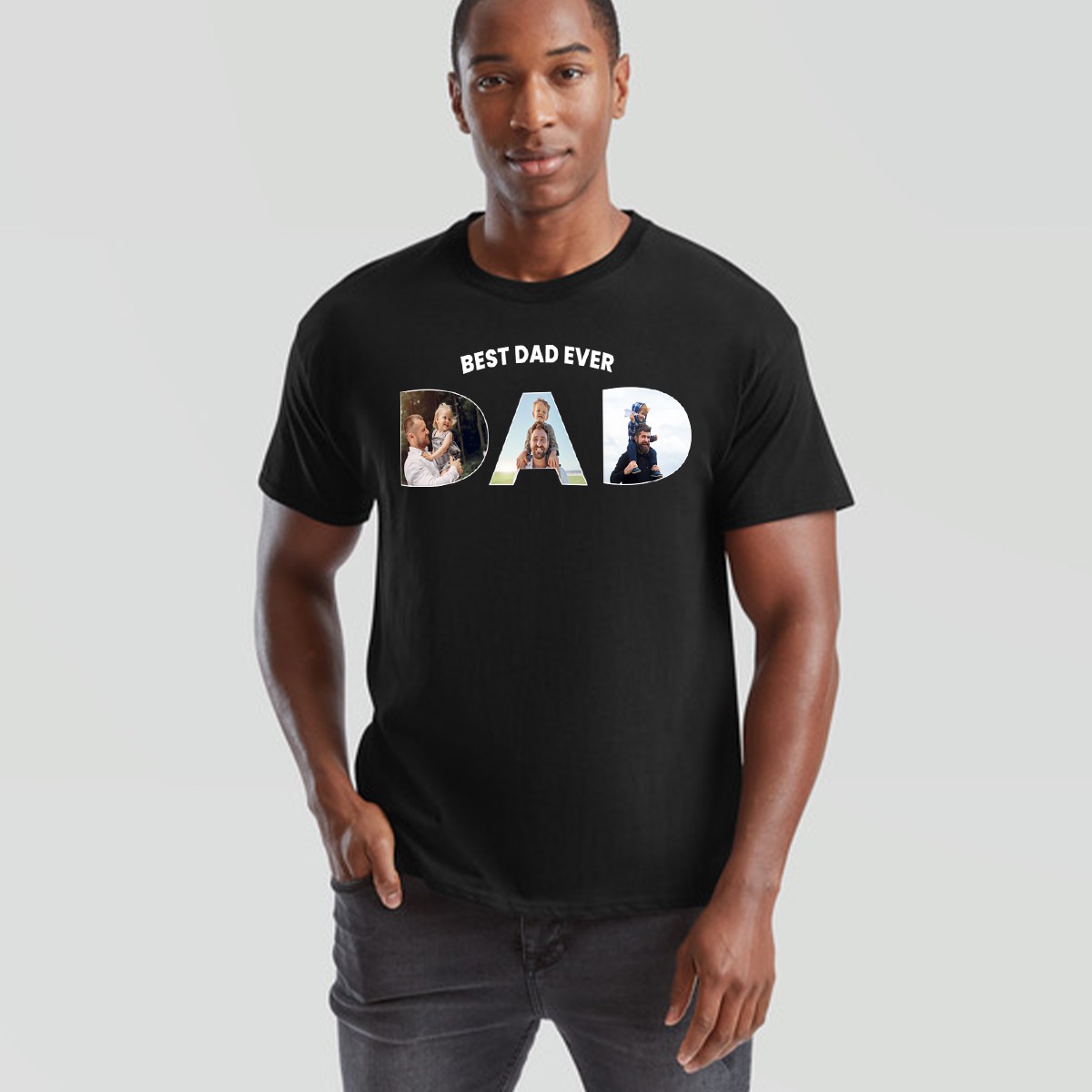 Personalised Unisex T Shirts Add Your Photo Text Ultra Soft Front & Back Print gallery