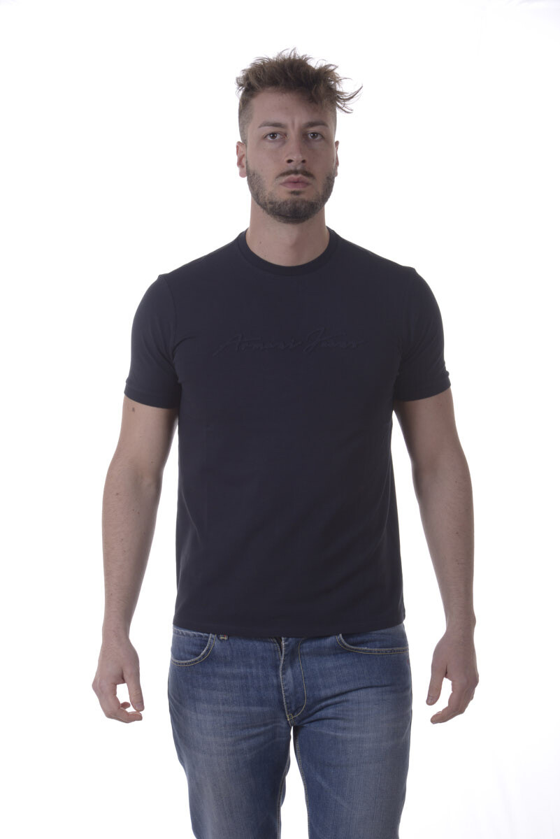 Armani Jeans AJ Cotton Sweatshirt Men’s Blue T Shirt 3Y6T146J0AZ 1579