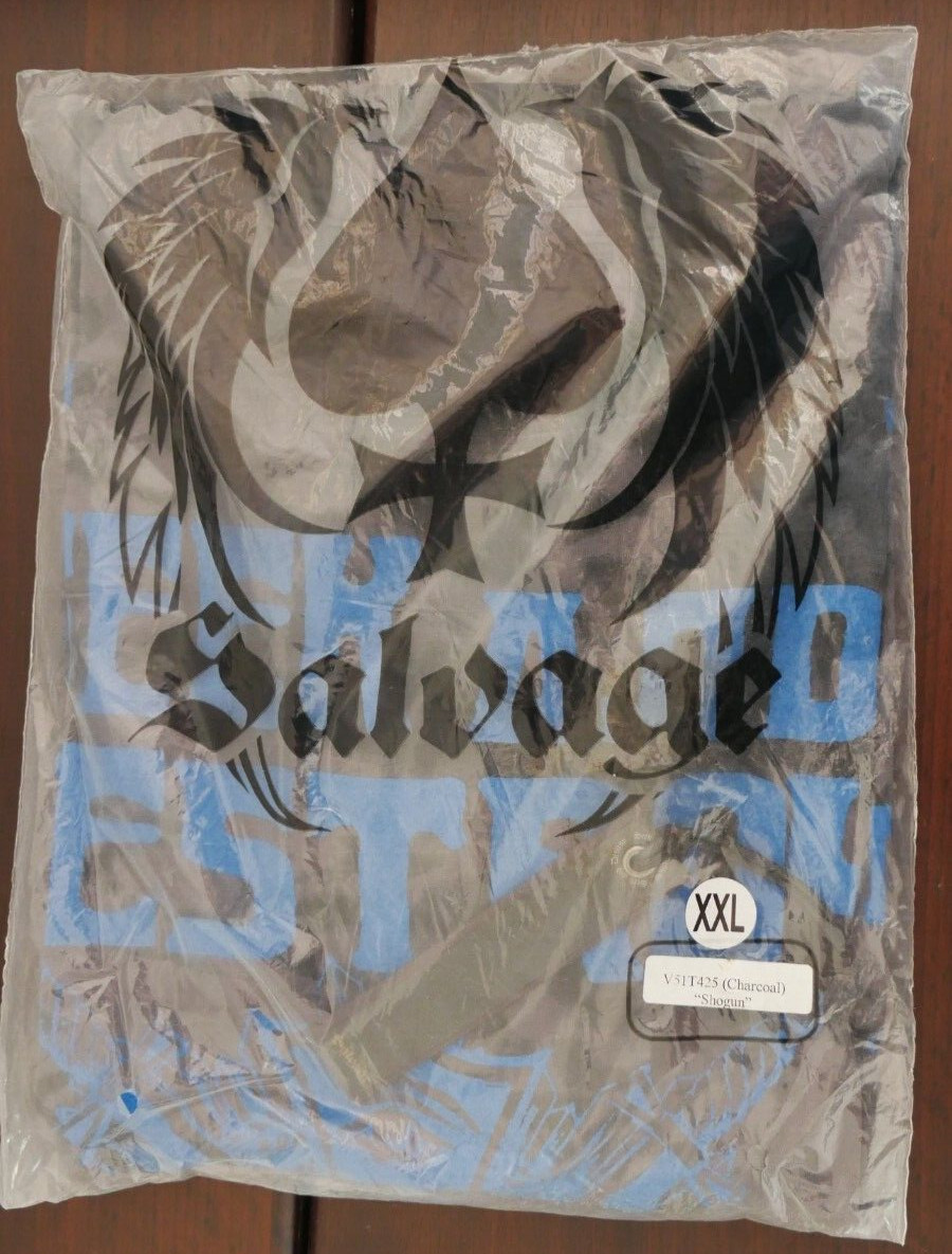 Genuine Vintage Salvage Brand T Shirt "Shogun" Charcoal V51T425 Size XXL gallery