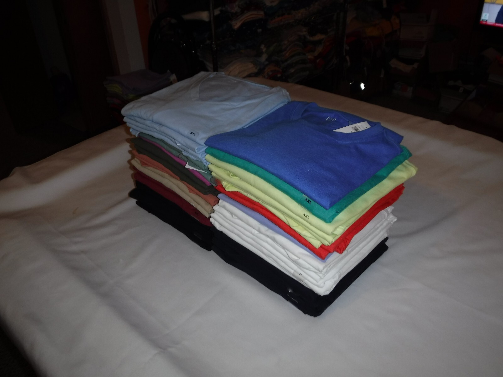Short Sleeve Men's T-Shirt ,GAP,XXL,XL,L,M,S,XS,Crew Neck & V Neck Many Solid Co gallery