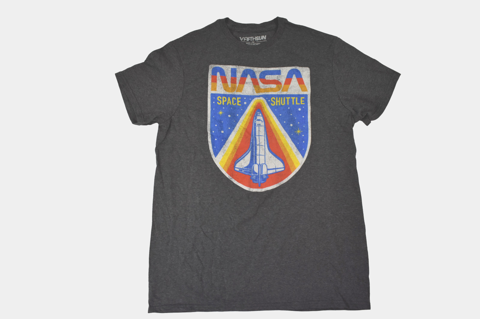 Fifth Sun NASA Mens Space Shuttle Graphic Charcoal Heather Shirt New S-2XL gallery